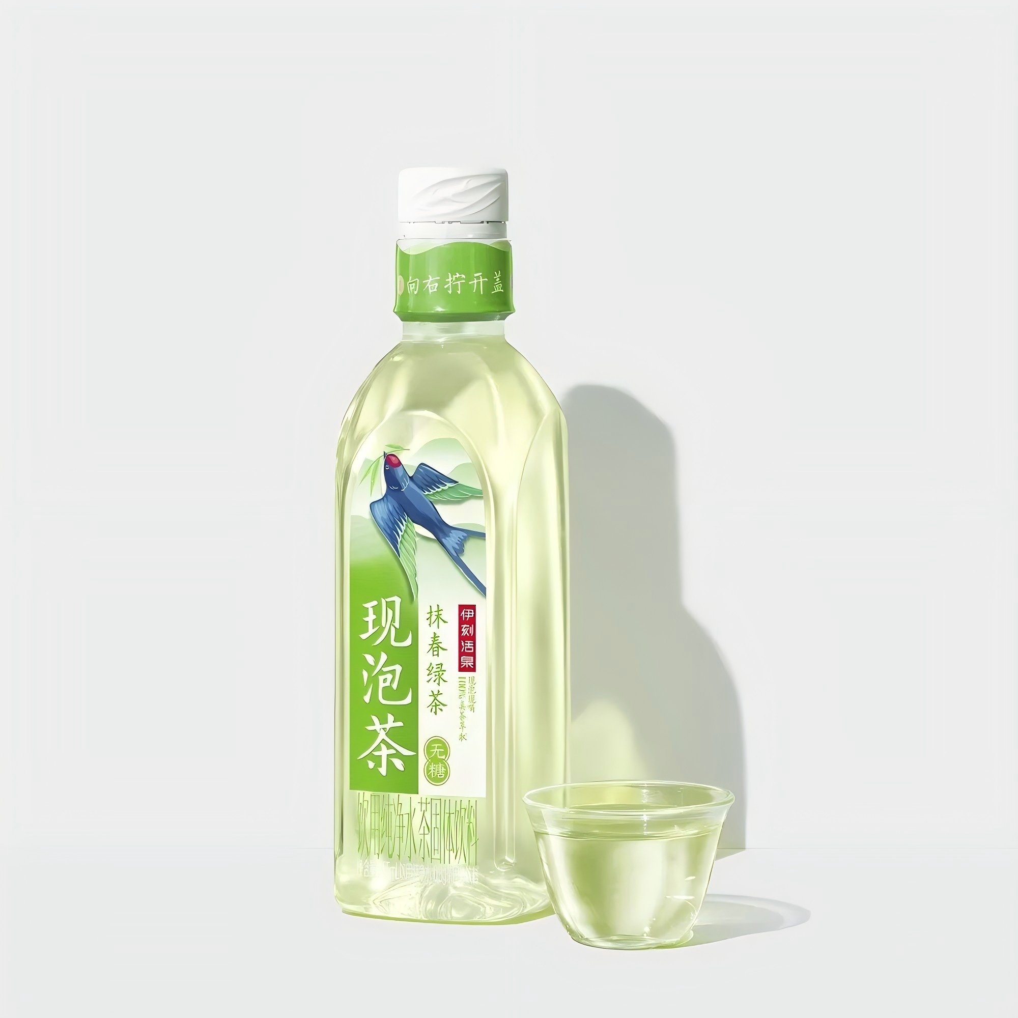 伊刻活泉现泡茶抹春绿茶455ml